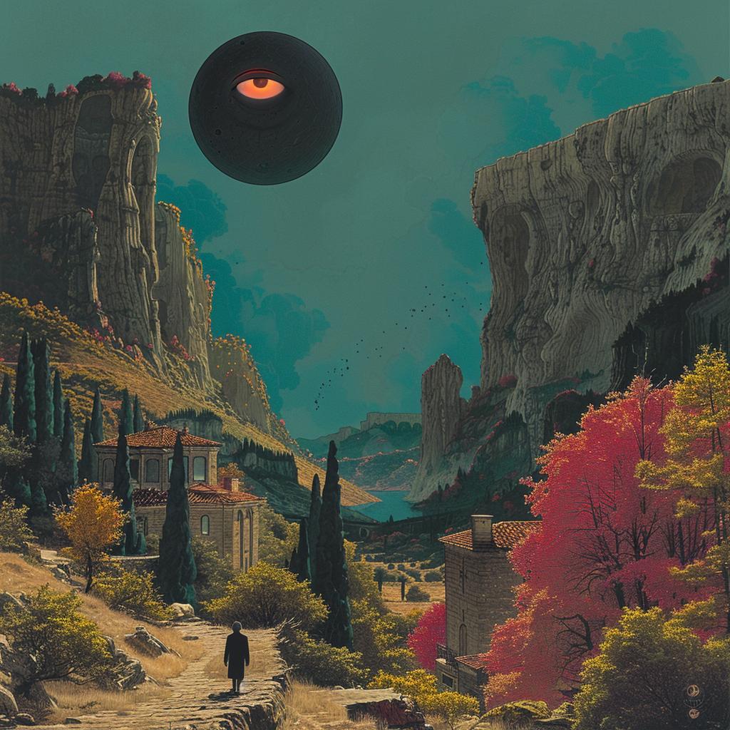 surreal  album  cover  naturalistic  spiritual  occult  technicolor  anaglyph  introspective  art 974198