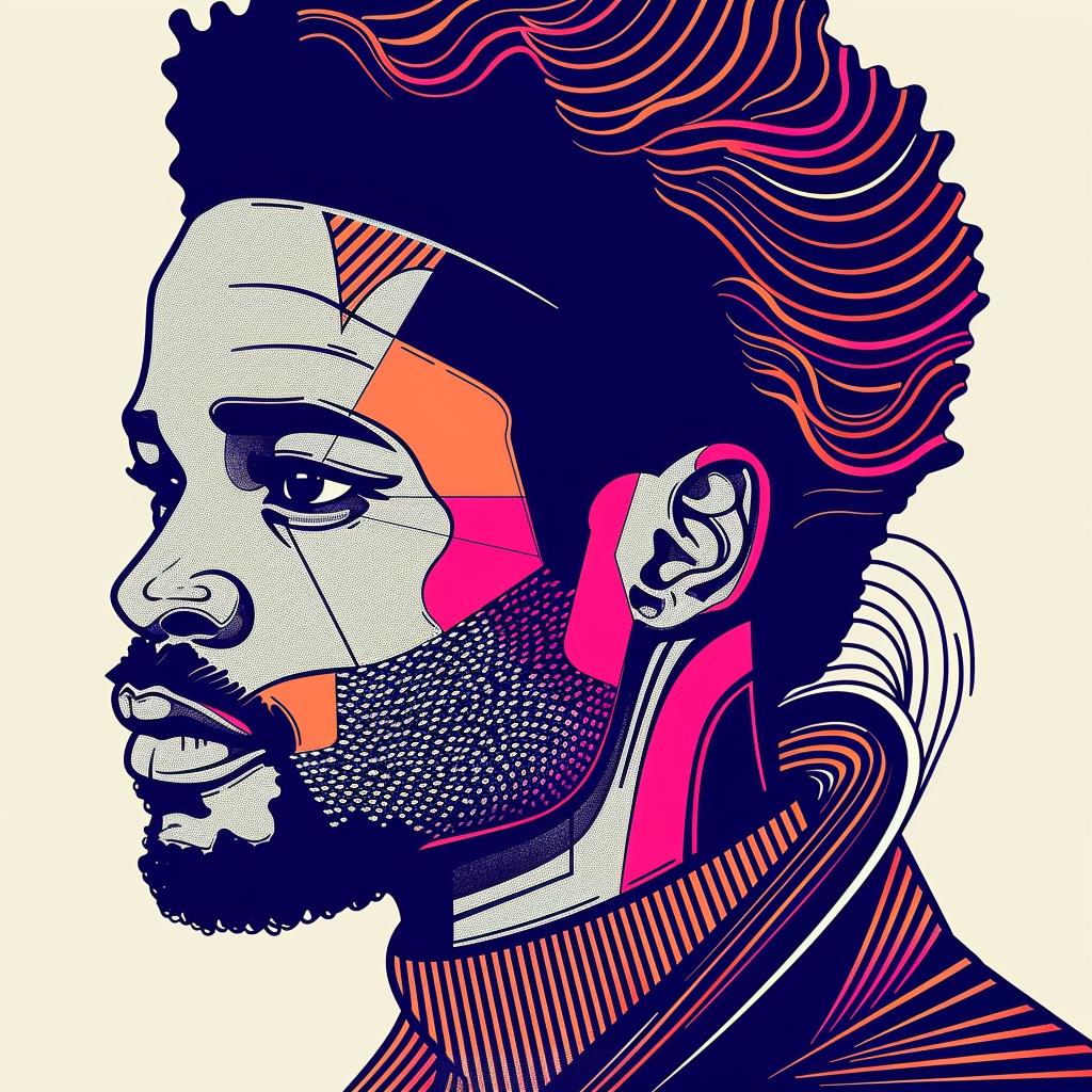Pop Art  African-American  man  beard  sunglasses  colorful  white  background  portrait  stylistic 937436