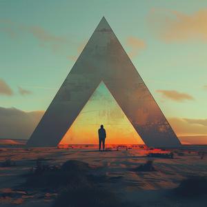 surreal  photography  Moebius  minimalism  fantasy  abstract  triangle  structure  man  negative 1040605