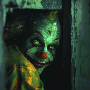 clown  neon  anime  peek  door  dark  joker  colorful  character  humor 1062966