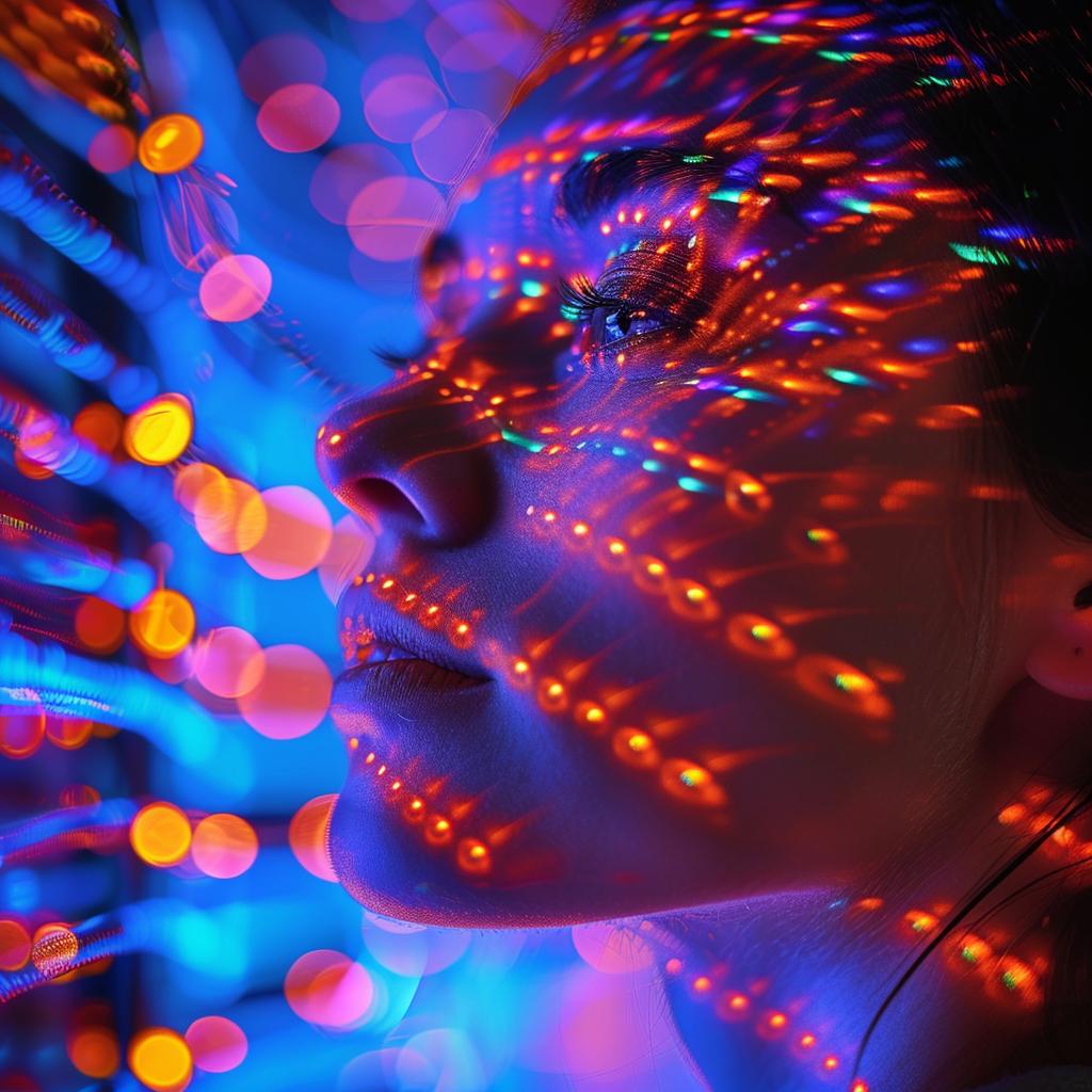 surreal  sci-fi  neon  lights  color  lighting  glow  woman  photo  portrait 965791