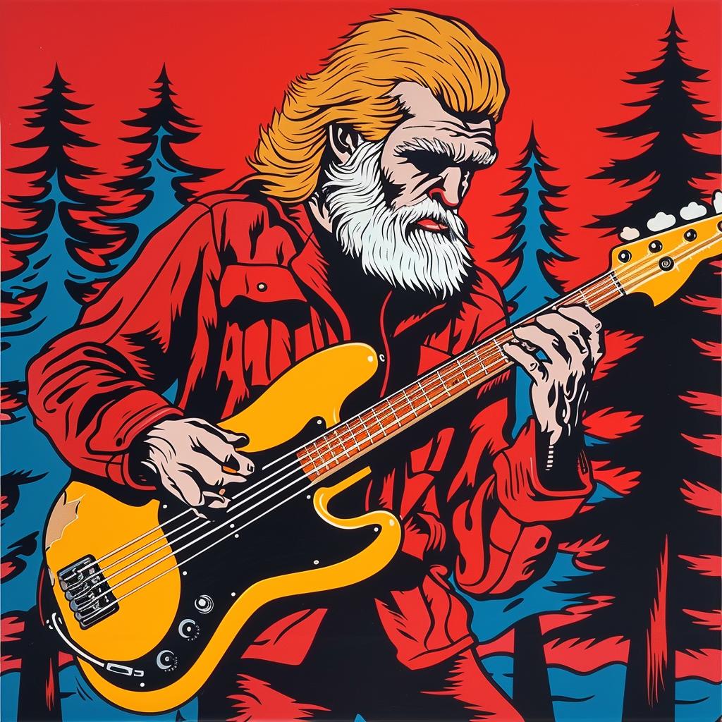 poster  man  guitar  music  playing  art  illustration  vintage  rock  character 962725