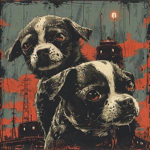 dogs  war  poster  movie  chromolithography  graphic  dark  illustration  vintage  art 1051866