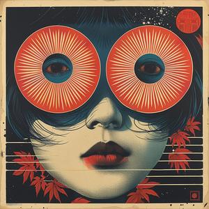 dots  synthwave  woman  sunglasses  poster  design  red  symbolism  graphic  art 1038931