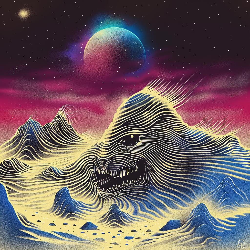 Psychedelic  Painting  Mountain  Monster  Fantasy  Art  Colorful  Surreal  Conceptual  Visual 967534