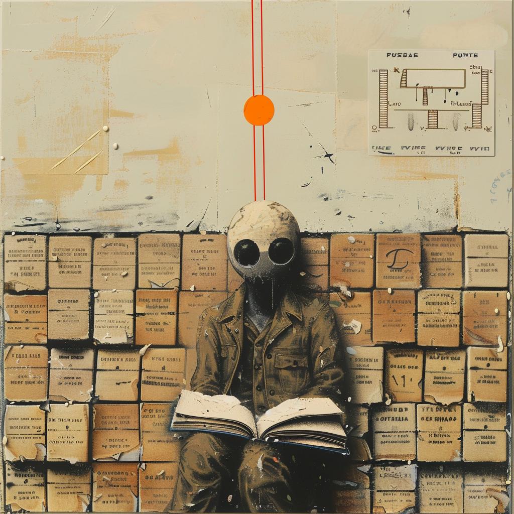 encaustic  impasto  palette-knife  books  figure  reading  Shaun  Tan  Quint  Buchholz 976044