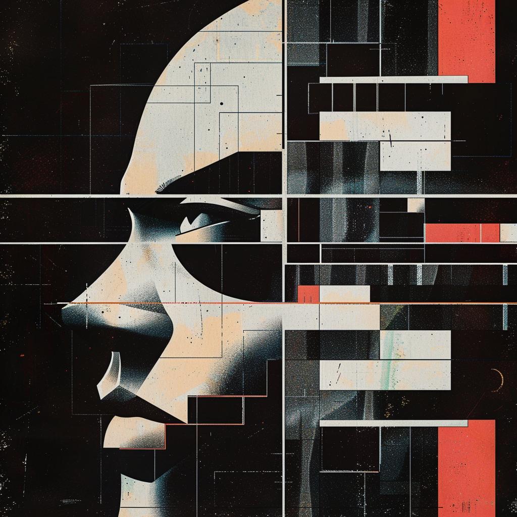 sci-fi  illustration  male  dark  cubist  punk  glitch  poster  tycho  geometric 922410