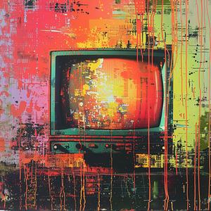 television  old  colorful  painting  media  nostalgia  background  artistic  visual  abstract 1040958