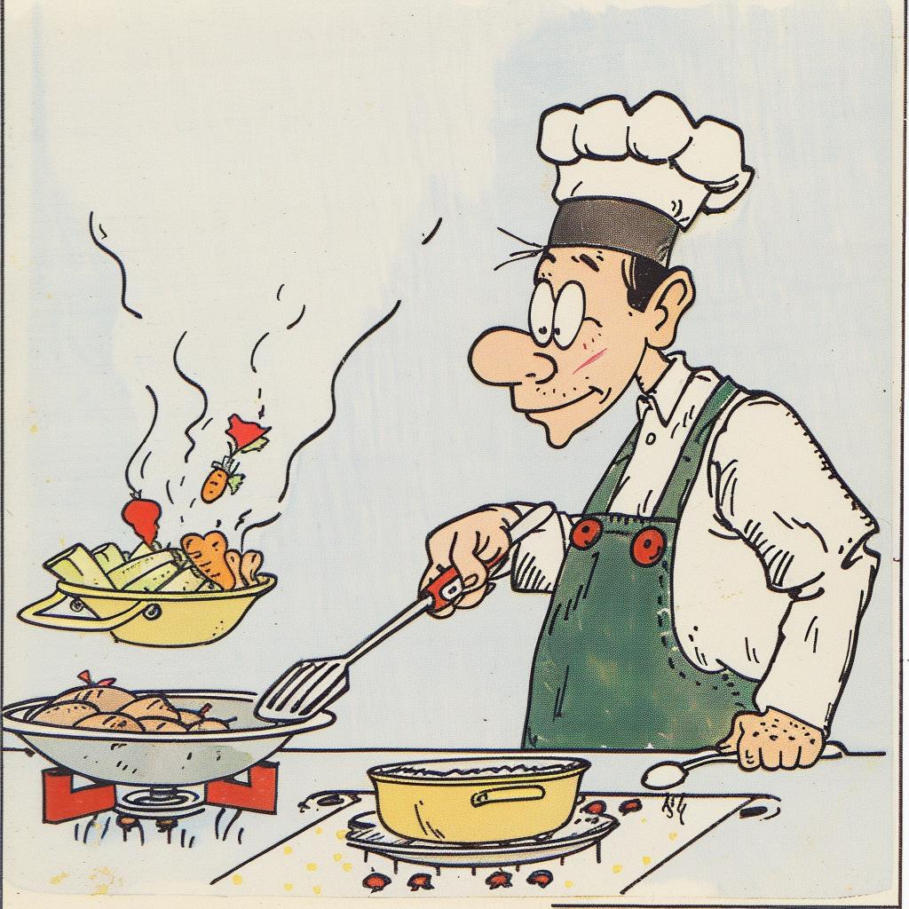 cook  cartoon  chef  food  kitchen  illustration  humor  characters  art  whimsical 939044
