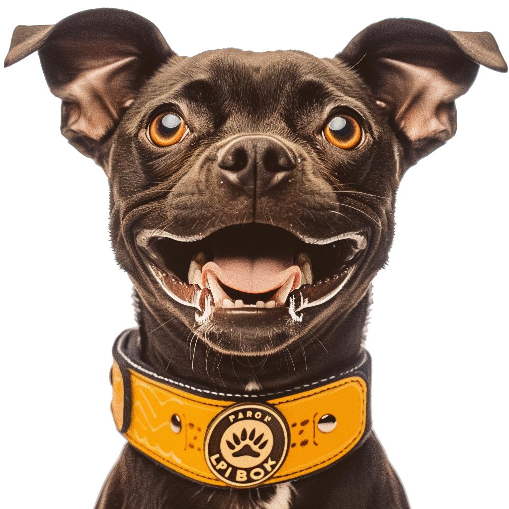 pitbull  playful  dog  black  orange  collar  smiling  pet  animal  cute 943090