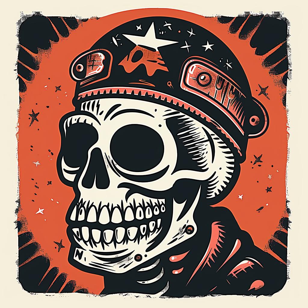 skull  helmet  star  graphic  bold  dark  illustration  edgy  symbolic  art 949239