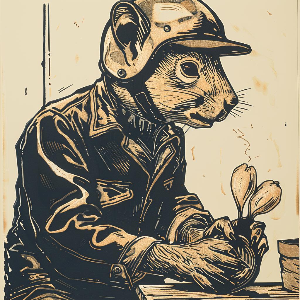 squirrel  helmet  motorcycle  anthropomorphic  animal  illustration  funny  adventure  wildlife  playful 1025881