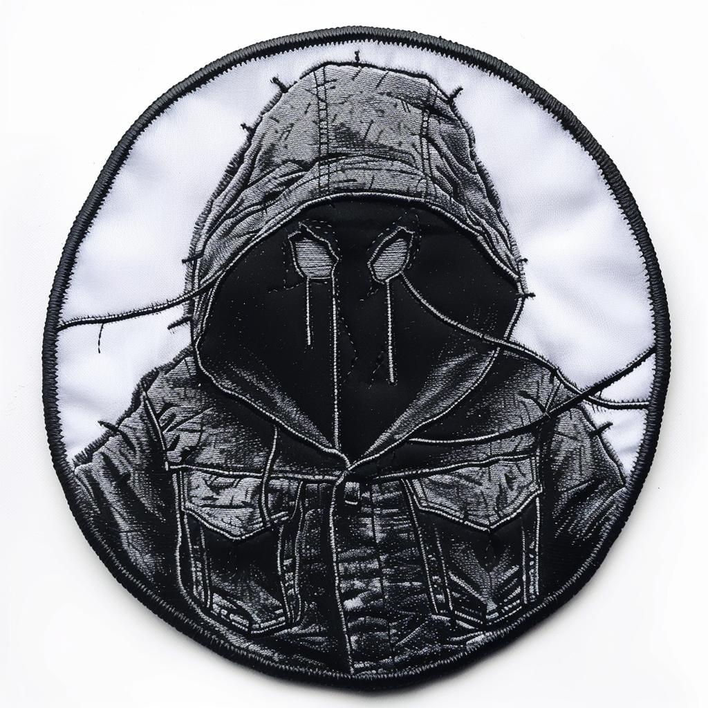 patch  hooded  man  jacket  silhouette  minimal  stitches  chenille  streetwear  design 961331