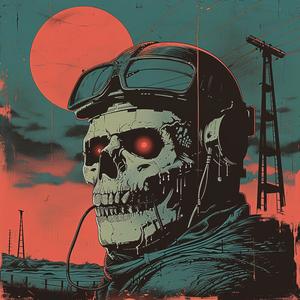 skull  helmet  sun  background  goggles  creative  art  symbolist  surreal  screenprinting 1079825