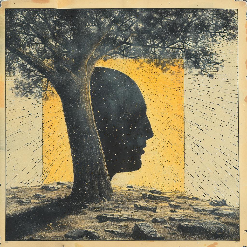 symmetrical  illuminati  cyborg  surreal  glow  volumetric  natural  horror  Risograph  Ed Ruscha 918560