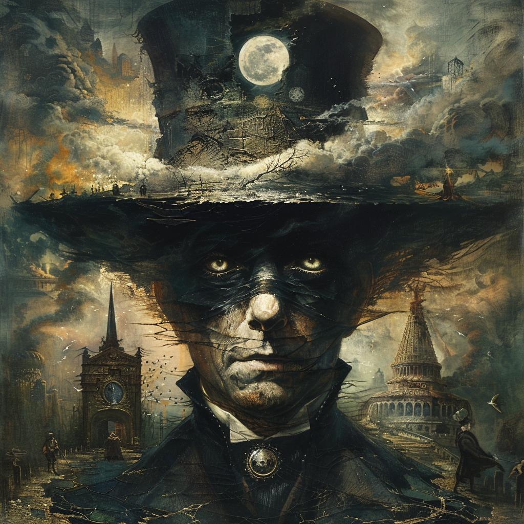 man  top  hat  dark  background  mystical  occupation  portrait  horror  mood 1035282