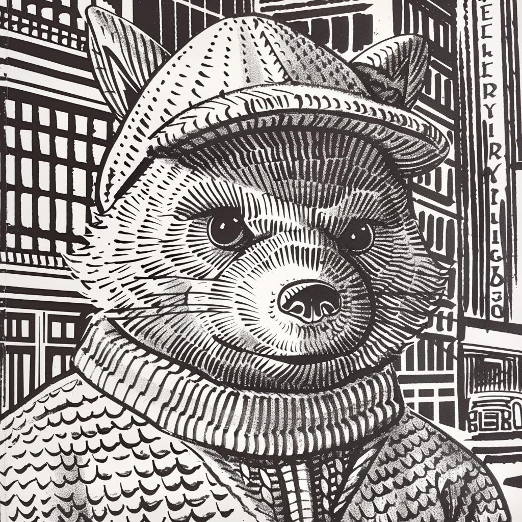 bear  hat  scarf  aggressive  streetwise  minimal  urban  character  art  animals 959457