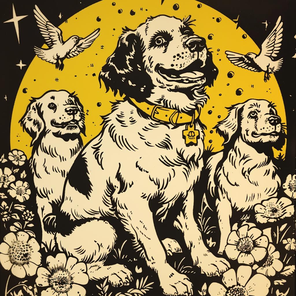 st  bernard  dogs  bird  poster  friendly  animal  portrait  canine  group 942396