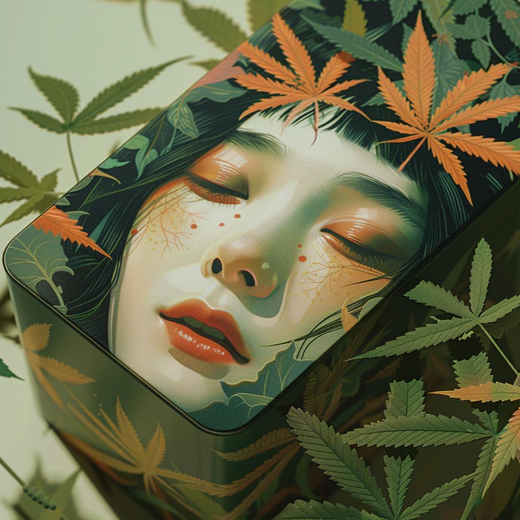 cannabis  flex  packaging  woman  beauty  leaves  illustration  portrait  artistic  vibrant 918052