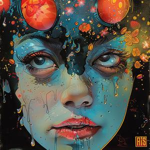 comic  book  style  painting  woman  space  helmet  illustration  vibrant  fantasy 1061078