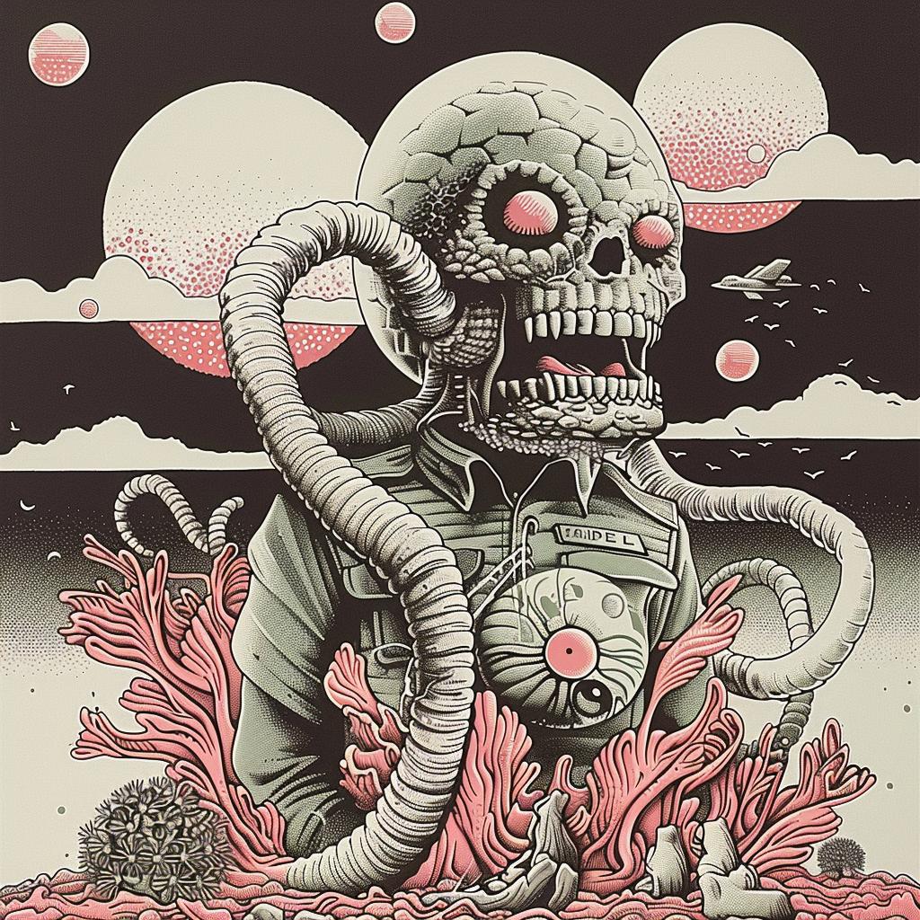 skull  robot  poster  graphic  illustration  artwork  digital  design  symbolic  macabre 946297
