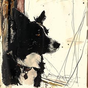 Border  Collie  Dog  Window  Black  White  Sitting  Indoor  Pet  Canine 1037271