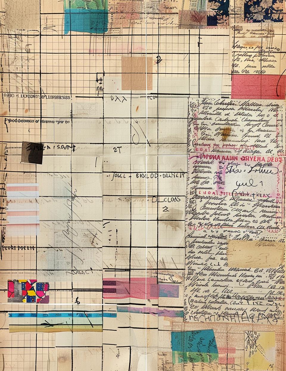 collage  old  papers  writing  textures  vintage  patchwork  marginalia  artwork  layering 961997