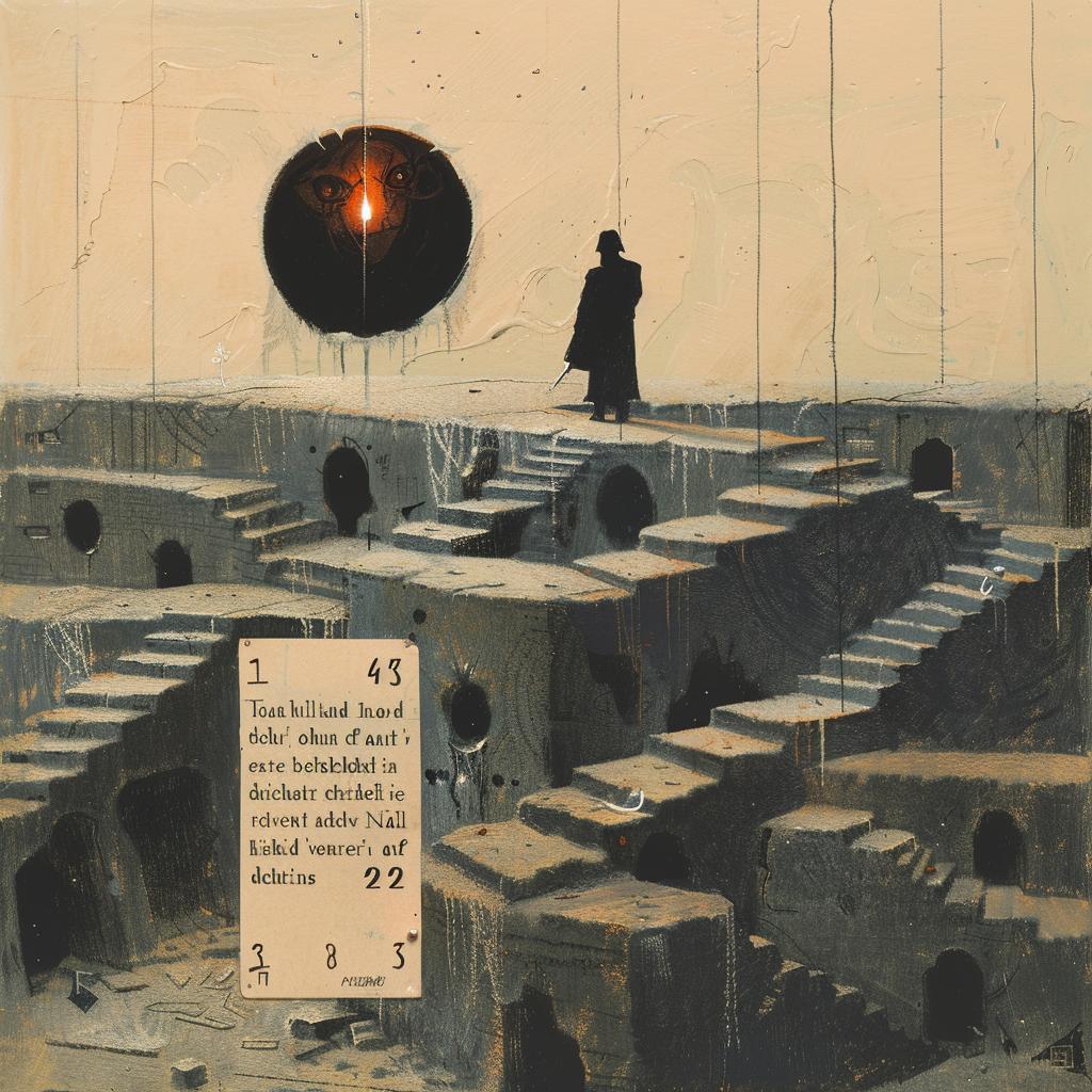 man  building  naturalistic  spiritual  terror  occult  paint  introspective  axonometric  art 974763