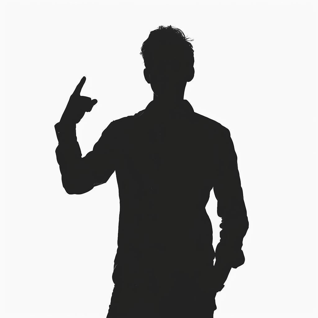 silhouette  man  sign  language  white  background  illustration  gesture  contrast  portrait 954140
