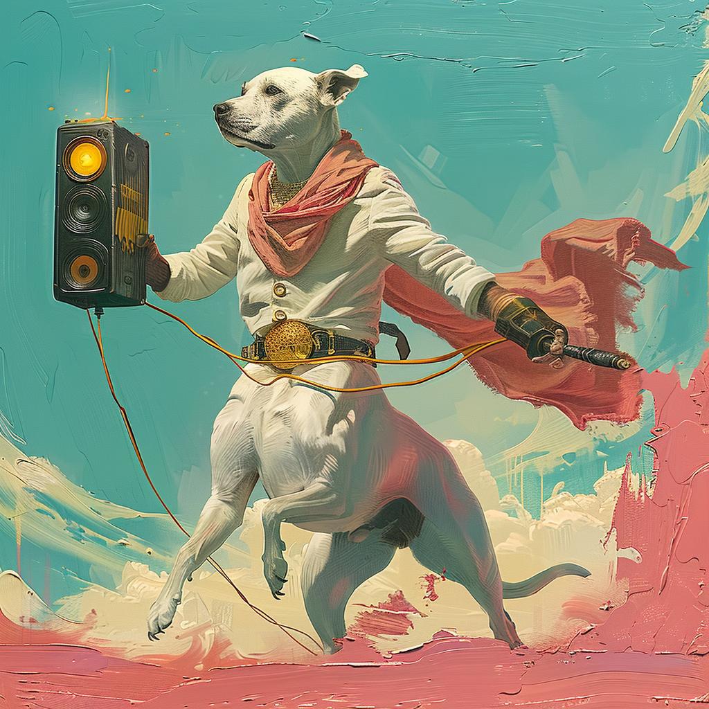 dog  painting  animal  radio  gun  illustration  art  whimsical  humorous  playful 939699