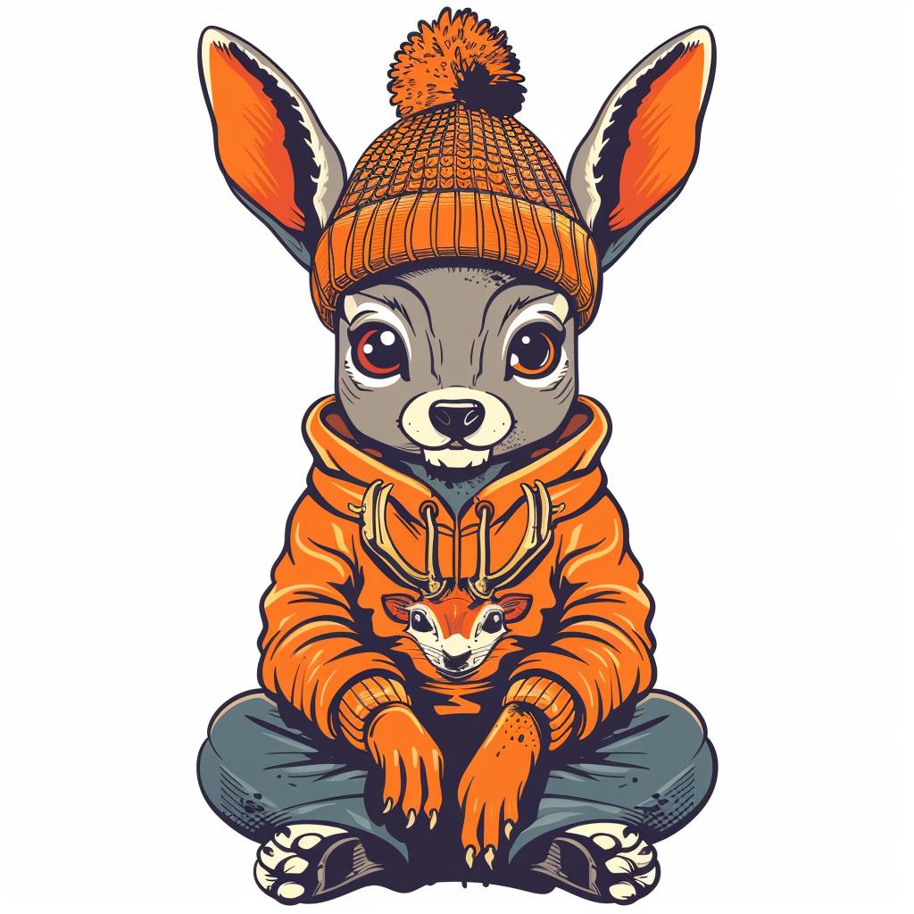 cute  animal  rabbit  winter  hat  jacket  vector  simple  street  culture 958781