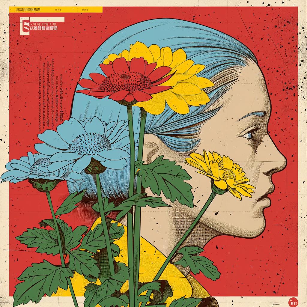 flowers  illustration  artistic  portrait  vibrant  colorful  design  nature  beauty  feminine 944968