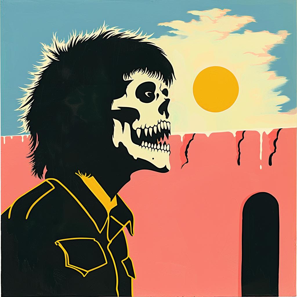 surreal  album  cover  skull  sun  background  Joan  Cornella  art  poster 977825