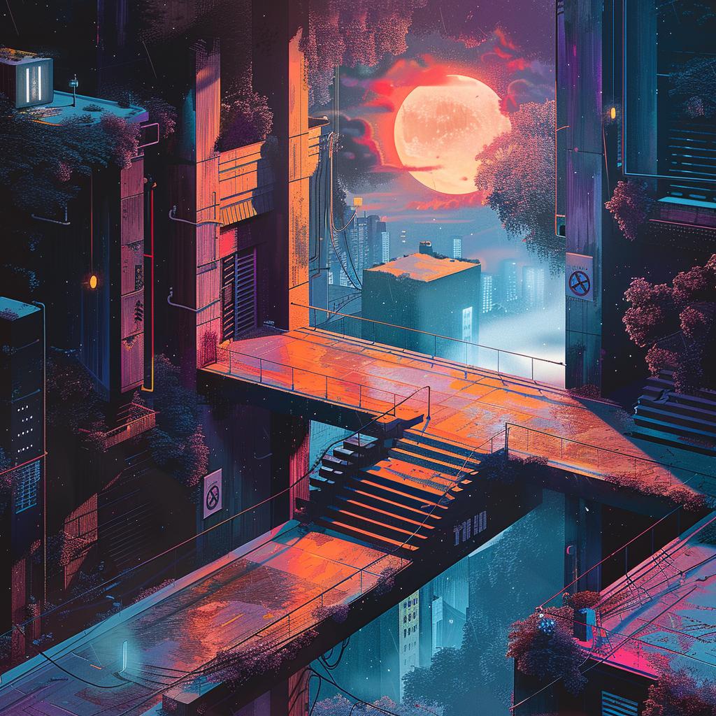 digital  street-art  dark  graphic  design  influence  axonometric  aesthetic  city  building 969332