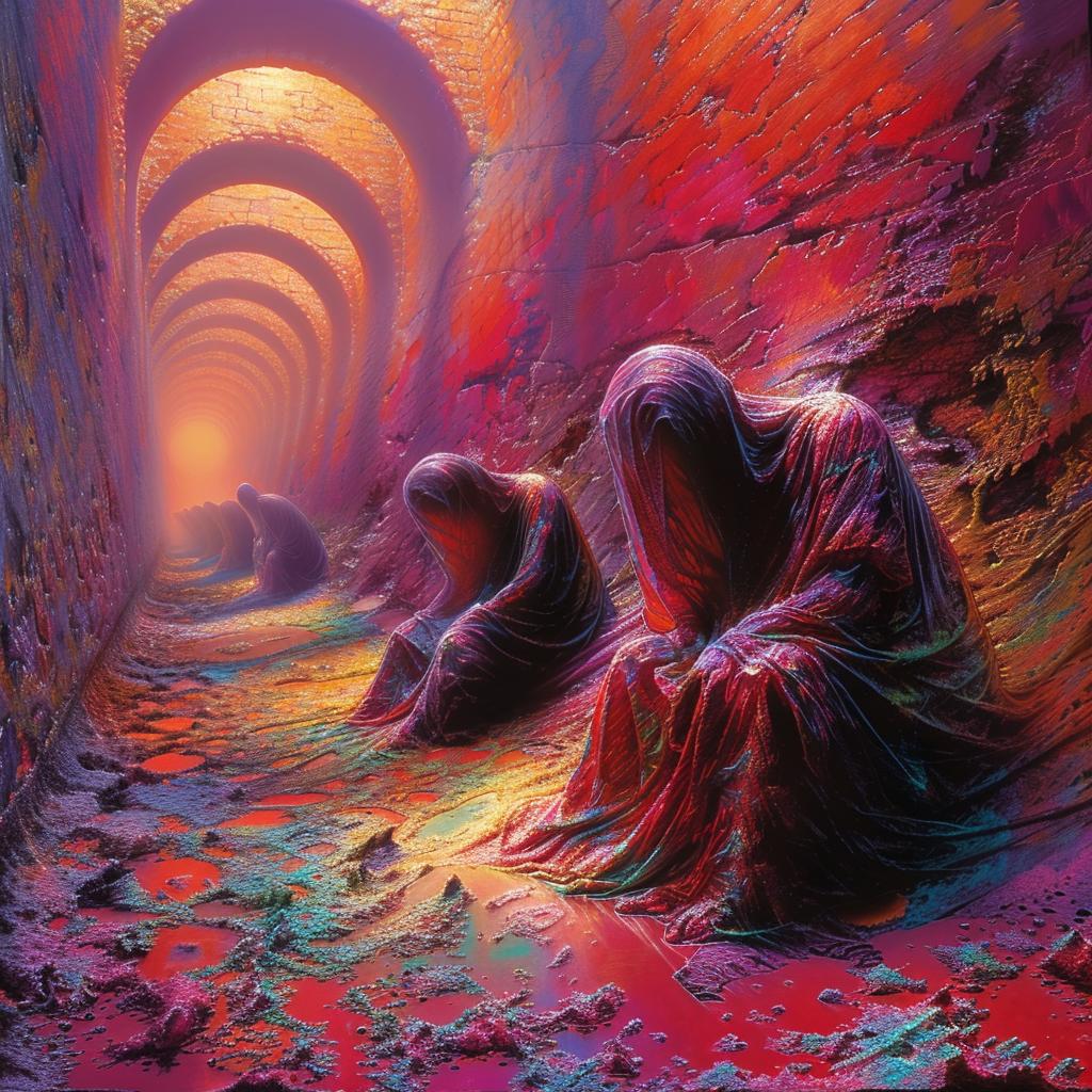 استفزازي، غامض، غامض، نفق رعب، أشخاص، فن جوهري، تعبير بروم 928434