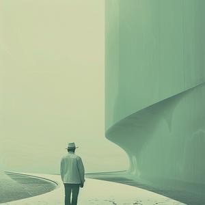 surreal  photography  Moebius  minimalism  fantasy  abstract  path  building  large  negative 1040624