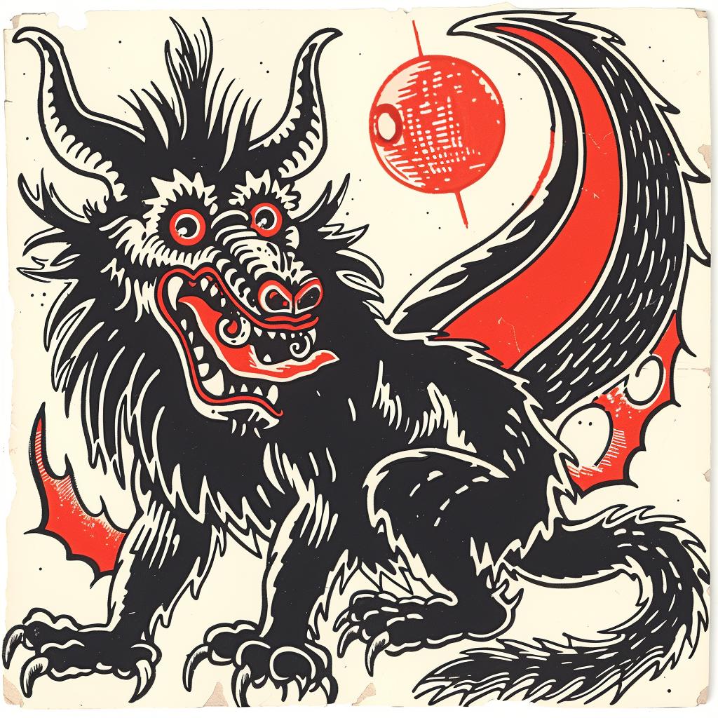 mythical  creature  hybrid  animals  fantastical  unique  halftone  dots  shading  explored 934813