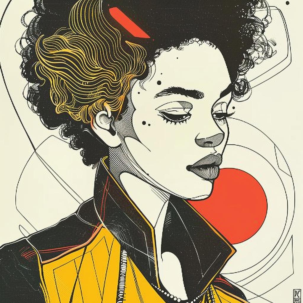 Pop Art  female  afro  drawing  portrait  minimalist  white  modern  Patrick Nagel  African-American 938046