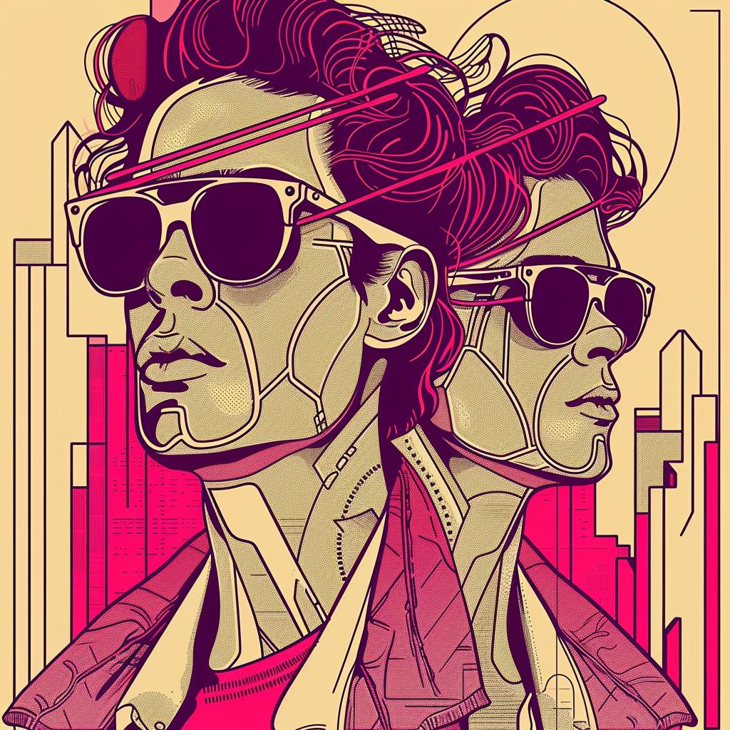 surrealism  city  people  sunglasses  pink  art  digital  vibrant  creative  whimsical 939702