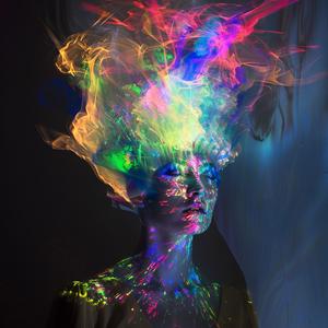 woman  headdress  smoke  colorful  surreal  photo  creative  artistic  dreamlike  mystical 1036866