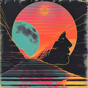 moon  man  canvas  art  print  creative  surreal  symbolist  screenprinting  design 1079690