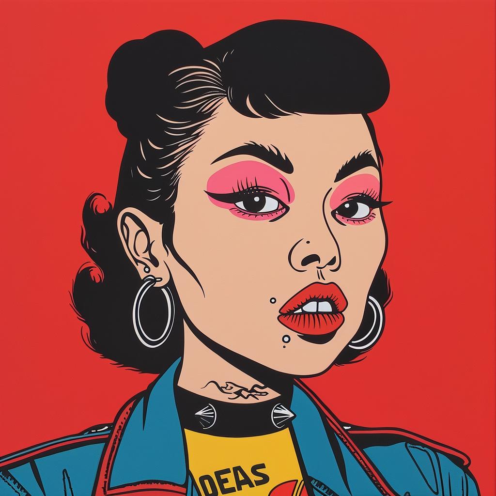 woman  punk  rocker  tattoos  jacket  asian-american  fashion  music  rebellion  portrait 1023159