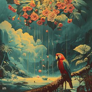 parrot  flowers  jungle  painting  nature  colorful  vibrant  tropical  imaginative  art 1040972