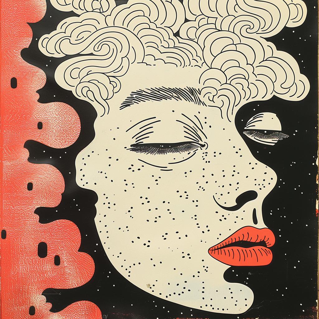 woman  face  clouds  red  background  surreal  album  cover  art  Agostino Arrivabene 921657