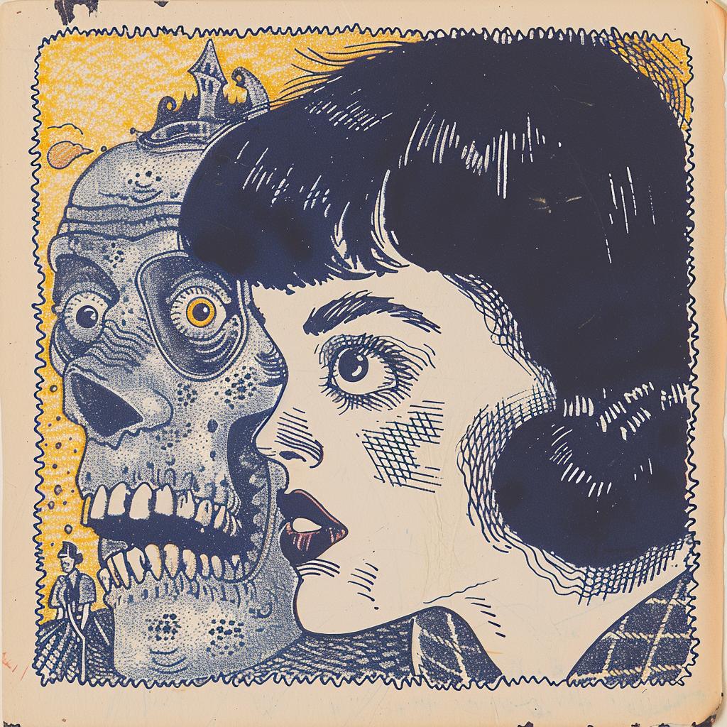 album  cover  woman  zombie  design  graphic  bold  illustration  color  art 917564