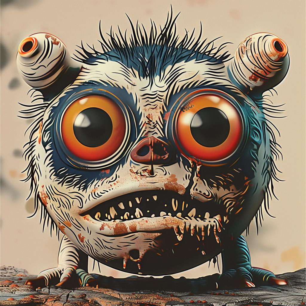digital  painting  monster  big  eyes  creature  fantasy  whimsical  colorful  illustration 966572