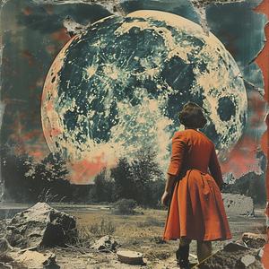 surrealism  collage  montage  1990s  advertisements  juxtaposition  irony  woman  moon  enigmatic 1041225