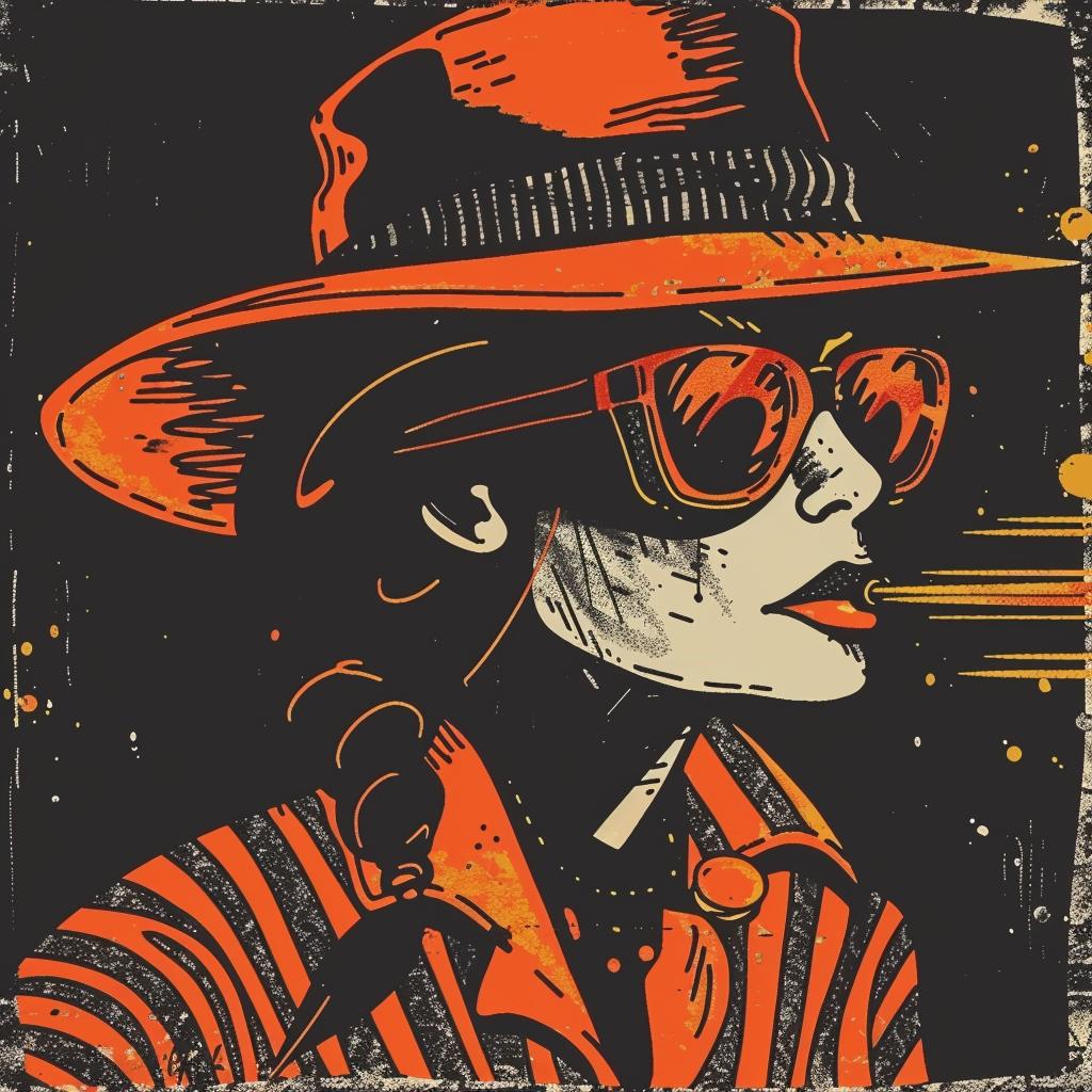 woman  hat  sunglasses  poster  art  Paul  Pope  fashion  stylize  graphic 927112