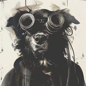 dog  goggles  jacket  sign  pet  playful  whimsical  cute  animal  fashion 1070446