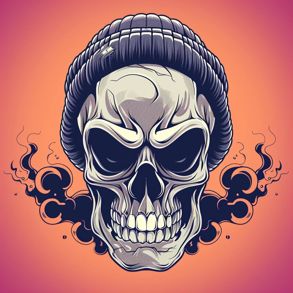 skull  hat  smoke  streetwise  aggressive  minimal  graphic  culture  urban  illustration 958252